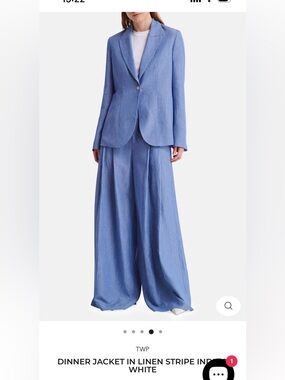 TWP Striped Linen Suit NWT